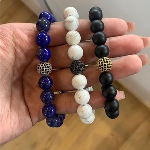 Circle ball charm bracelets